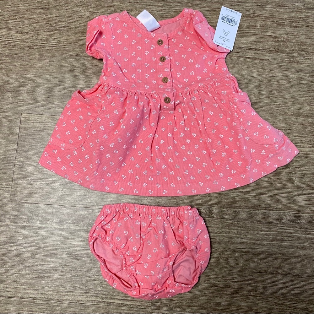 Carter’s Baby Girls Corduroy Floral Dress